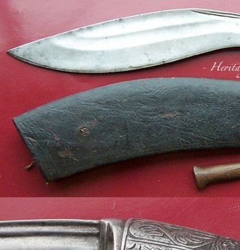 carved metal grips, gods and handle kukri, World war 1 WW 2 gurkha military khukuri. The Kukri by John Powell knife research book Heritage Knives Nepal Khukuri history and heritage. Article, Image, photo, articles, book, research, antiques, reproduction, gurkha rifles, gorkha regiment, british army, indian military, nepal army, world war 1, 2. WW1, WW2, JP. kilatools. 19th and 20th century issue, traditional kothimora. Bushcraft, utility, camping, manufacturer, producer, retail, seller, export of high quality blades genuine authentic gurkha knife, antique viking himalayas hillmen warrior soldier, hanshee, budhume, bhojpure, sirupate, style, design, pattern, kami, black smith.