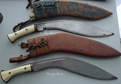 officers ivory grips, gods and handle kukri, World war 1 WW 2 gurkha military khukuri. The Kukri by John Powell knife research book Heritage Knives Nepal Khukuri history and heritage. Article, Image, photo, articles, book, research, antiques, reproduction, gurkha rifles, gorkha regiment, british army, indian military, nepal army, world war 1, 2. WW1, WW2, JP. kilatools. 19th and 20th century issue, traditional kothimora. Bushcraft, utility, camping, manufacturer, producer, retail, seller, export of high quality blades genuine authentic gurkha knife, antique viking himalayas hillmen warrior soldier, hanshee, budhume, bhojpure, sirupate, style, design, pattern, kami, black smith.