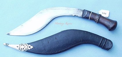 forward curved kukri, india, mughal.  John Powell knife Heritage Knives Nepal Khukuri history and heritage. Image, photo, articles, book, research, antiques, reproduction, gurkha rifles, gorkha regiment, british army, indian military, nepal army, world war 1, 2. WW1, WW2, JP. kilatools. 19th and 20th century issue, traditional kothimora. Bushcraft, utility, camping, manufacturer, producer, retail, seller, export of high quality blades genuine authentic gurkha knife, antique viking himalayas. 