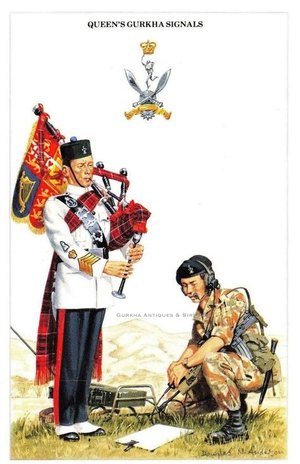 Queen´s gurkha signals, bramcote, military history, regiment, heritage knives, battle honour, titles, badge, insignia, origin, date, colonial, issue, reproduction, soldier, military history, kukri, khukuri, khukri, knife, dagger, sword, weapon traditional, british army, indian armed forces, nepal, gorkha, goorkhas, goorkas, gorkhali, gurkhas, singapore police force, india, ww1, ww2, world war, 1, 2, 3, 4, 5, 6, 7, 8, 9, 10, 11 GR,  shop, battalion, company, war, battle, kilatools.com, house, hand forged in fire, knife maker, manufacturer, producer, regimental centre HQ, antique, antiques, Malaya, hong kong, borneo.